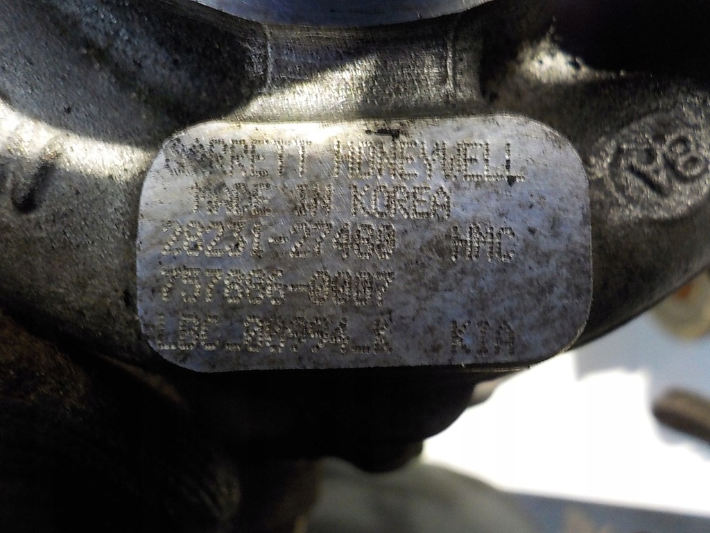 фото №9, Ceed i 2.0 crdi 140km d4ea турбонагнетатель 28231-27480