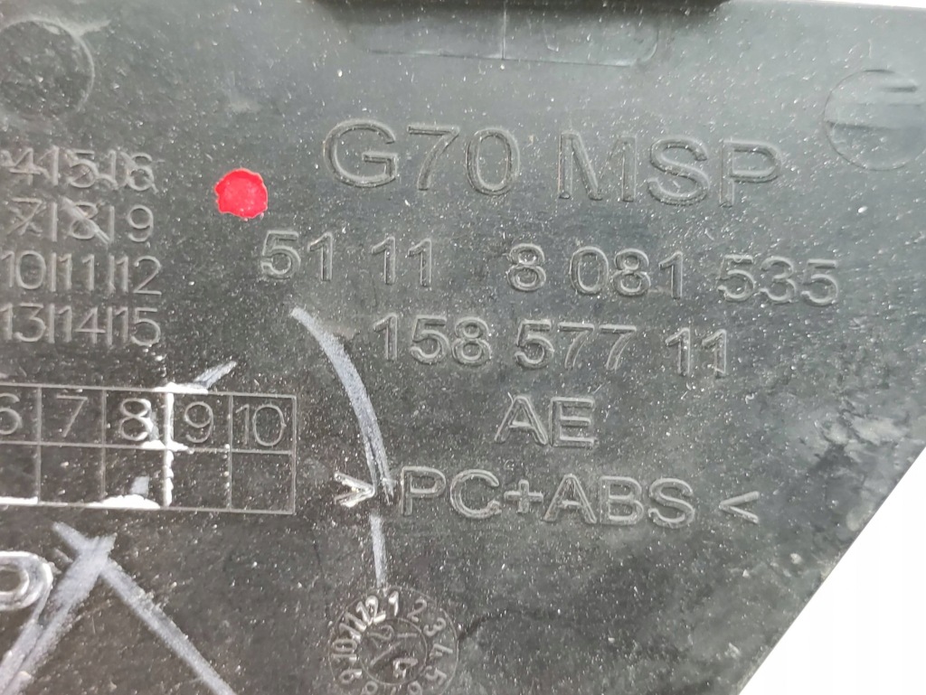 Купить Bmw 7 g70 заглушка фаркоп бампера перед 8081535