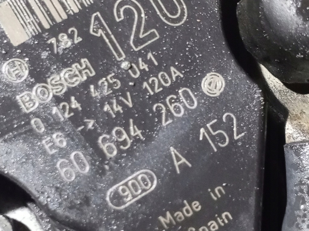 фото №9, Alfa romeo 159 2.2 jts генератор 0124425041