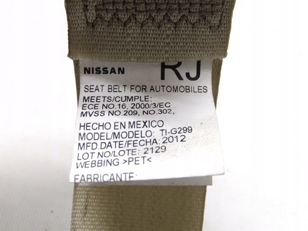 фото №8, Pas безпеки правий задня infiniti jx35 qx60 2452758-ab