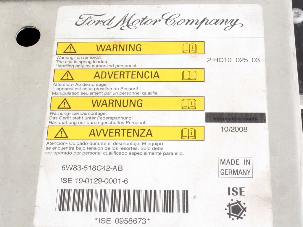 фото №14, Подголовник пиротехнический ford focus mk2 cc cabrio