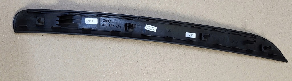 фото №7, Молдинг обшивка правая задняя audi a5 coupe 8t s5 rs5 алюминий шлифованный оригинальный номер