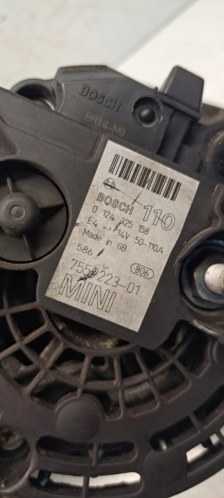 Генератор mini r50 r52 r53 1.6 16v 110a 7559223 Оригінал