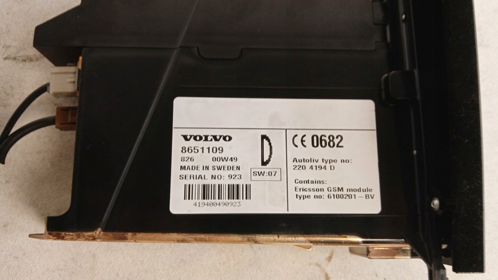 фото №6, Панель радио телефона volvo s60 8651109