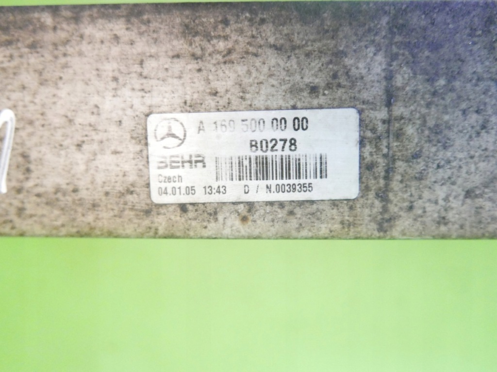 Радиатор воздуха интеркулер mercedes w169 a180 2.0 cdi 04-08 с Разборки