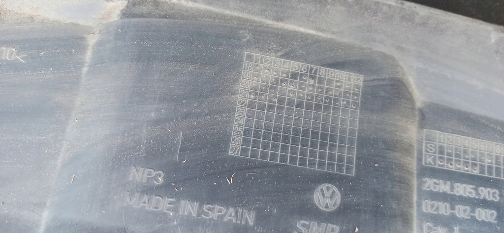 фото №12, Vw t-cross 2gm 2018- бампер перед 4pdc плита защита 2gm807221a