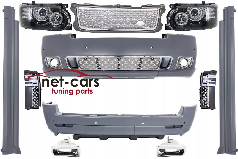 Купити Бампер лампи решітка радіатора range rover l322 09-12 abiography