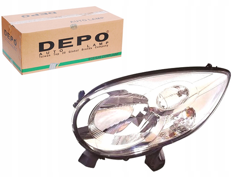 фото №1, Фара h4 колір вкладиш: чорний citroen c1 06.