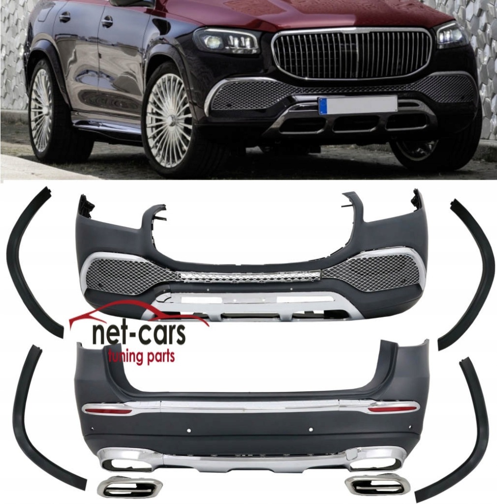 Купить Бампер диффузор mercedes gls x167 19 - gls63 amg m