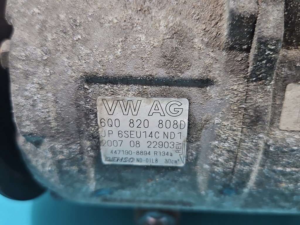 фото №7, Компресор кондиціонера компресор skoda roomster 6q0820808d, 447190-8894