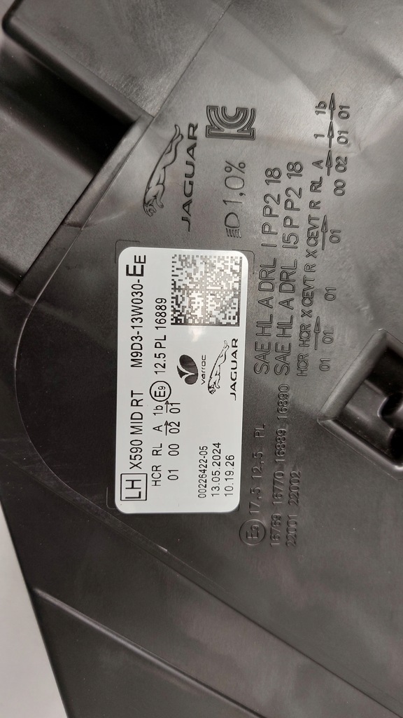 фото №12, Лампа ліва фара led jaguar i-pace x590 mid rt m9d3-13w029-eb 18-22 eur