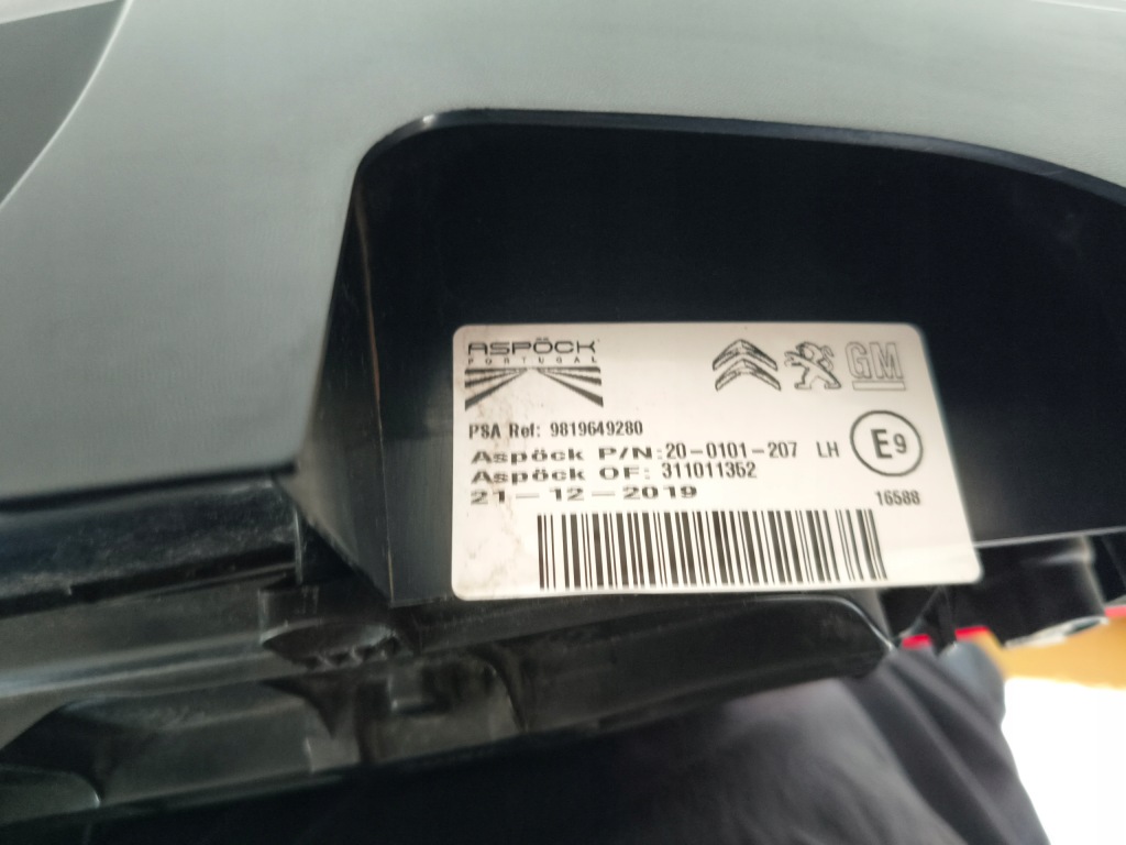 Купить Фара левая задняя citroen berlingo iv 18- rifter led под крышке