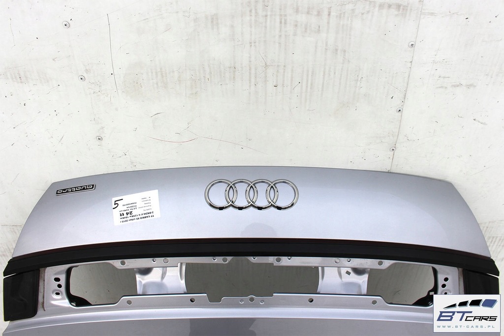 фото №8, Audi tt cabrio 8s задняя бампер задний + крышка багажника багажника + лампы лампа led 8s0