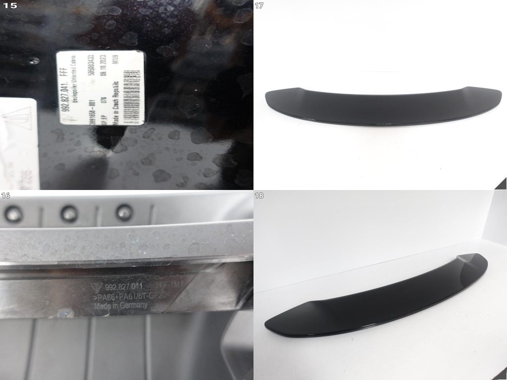 фото №13, Porsche 911 992 turbo s cabrio 20- спойлер спойлер крыло кронштейн задняя