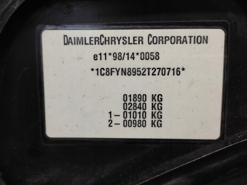 фото №8, Chrysler pt cruiser капот передняя перед