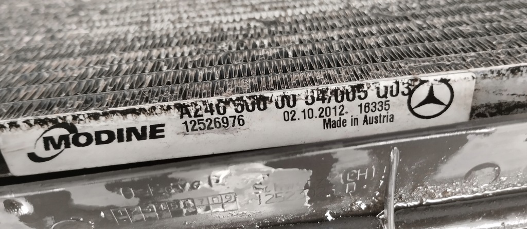 фото №10, Радіатор комплект радіатор mercedes b-klasa w246 1.8 cdi автоматична коробка передач оригінал