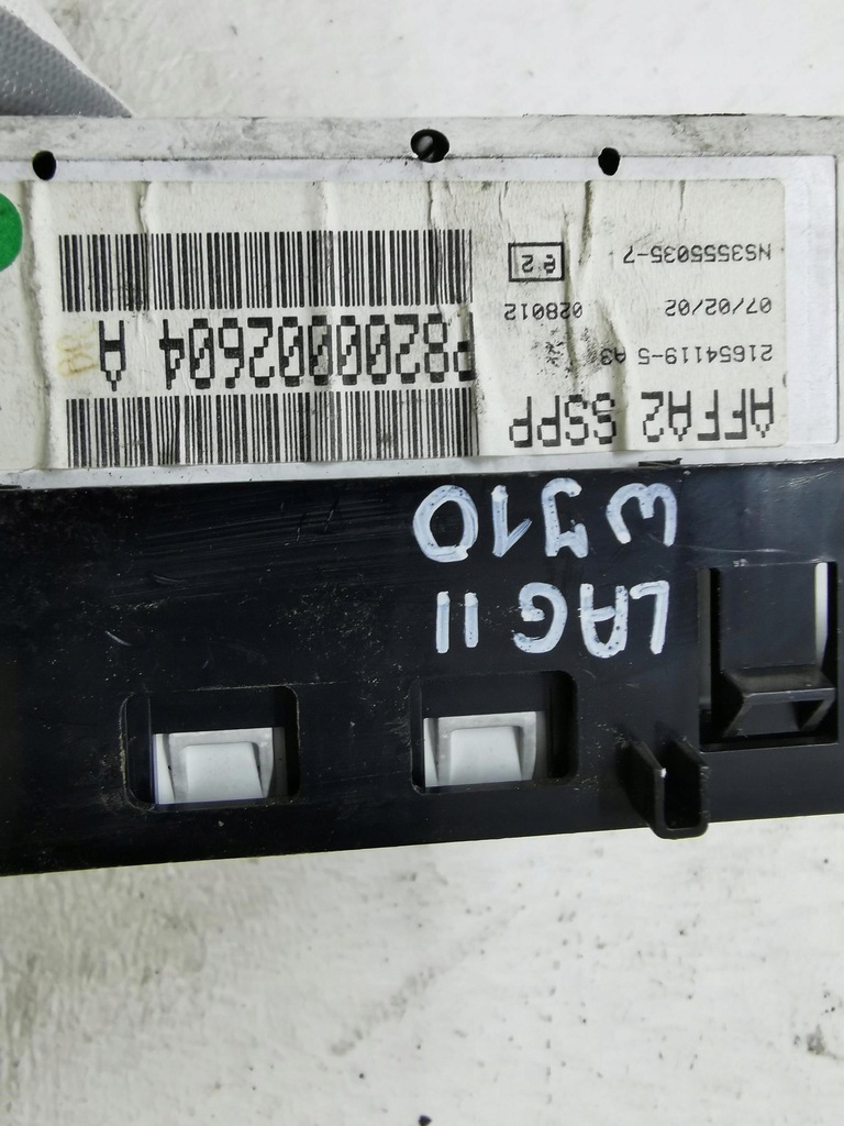 фото №4, Дисплей приборная панель renault laguna ii p8200002604a