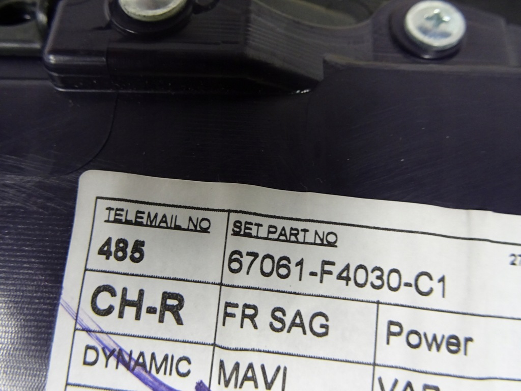 фото №11, Toyota chr c-hr обшивка дверь правое перед 67781-x1b25