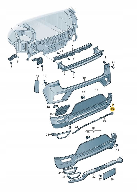 фото №1, Заглушка проушина фаркоп бампера vw t-roc aso