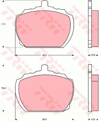фото №2, Тормозные колодки тормозные перед trw do triumph tr 8 3.5