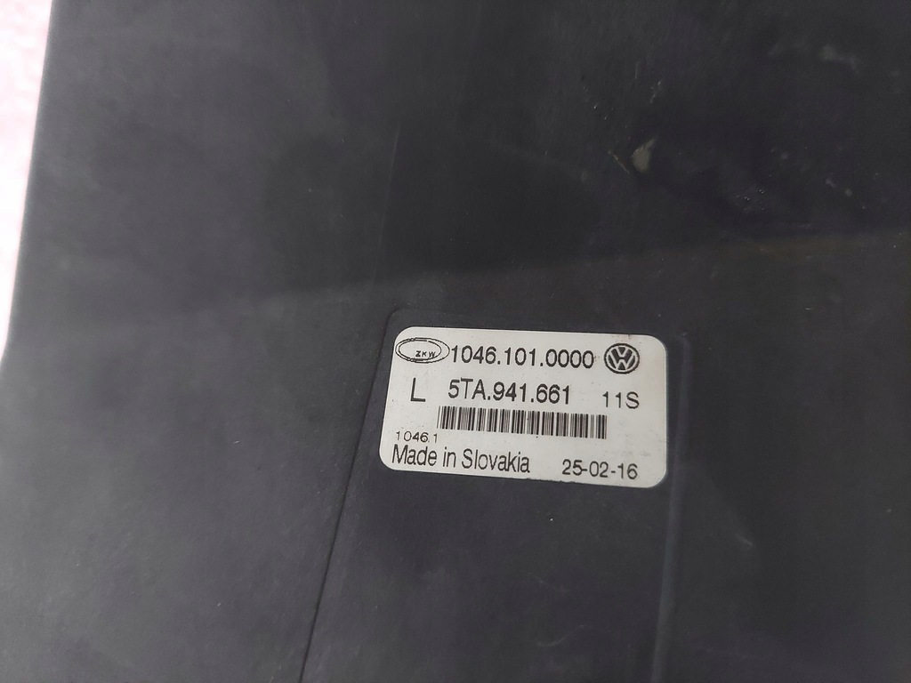 фото №6, Vw touran ii 5ta протитуманна фара лівий перед передній