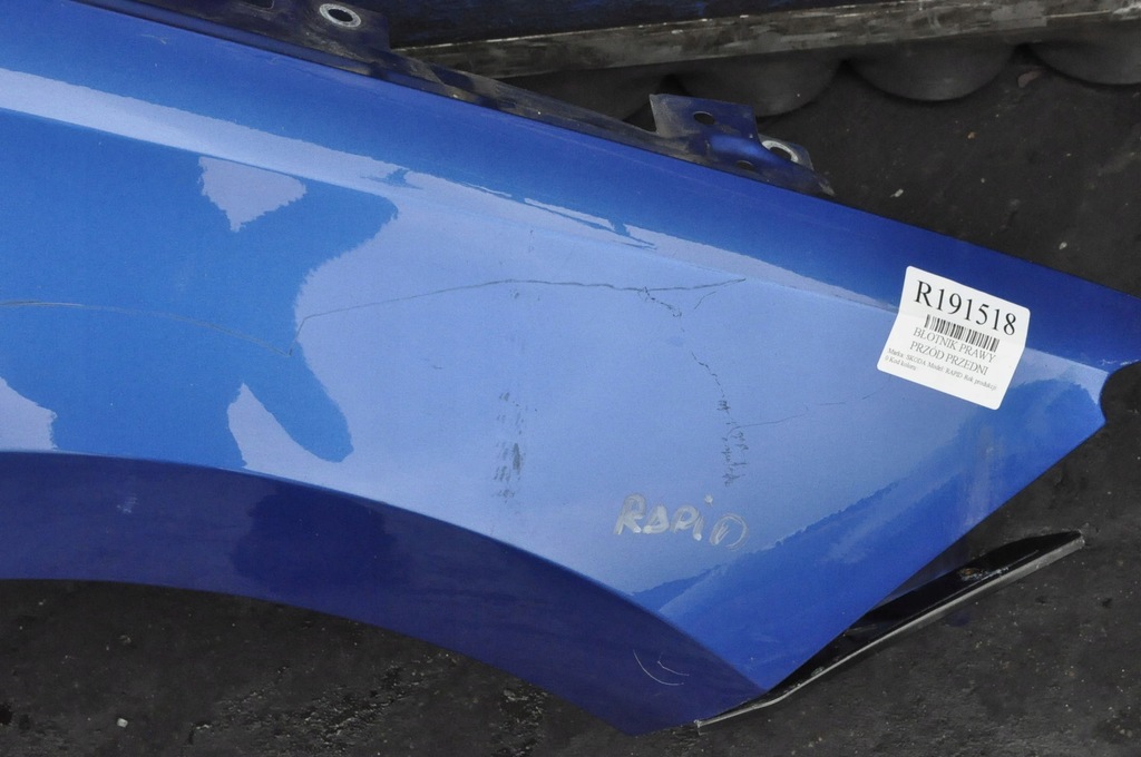 фото №3, Skoda rapid крыло правый перед передний
