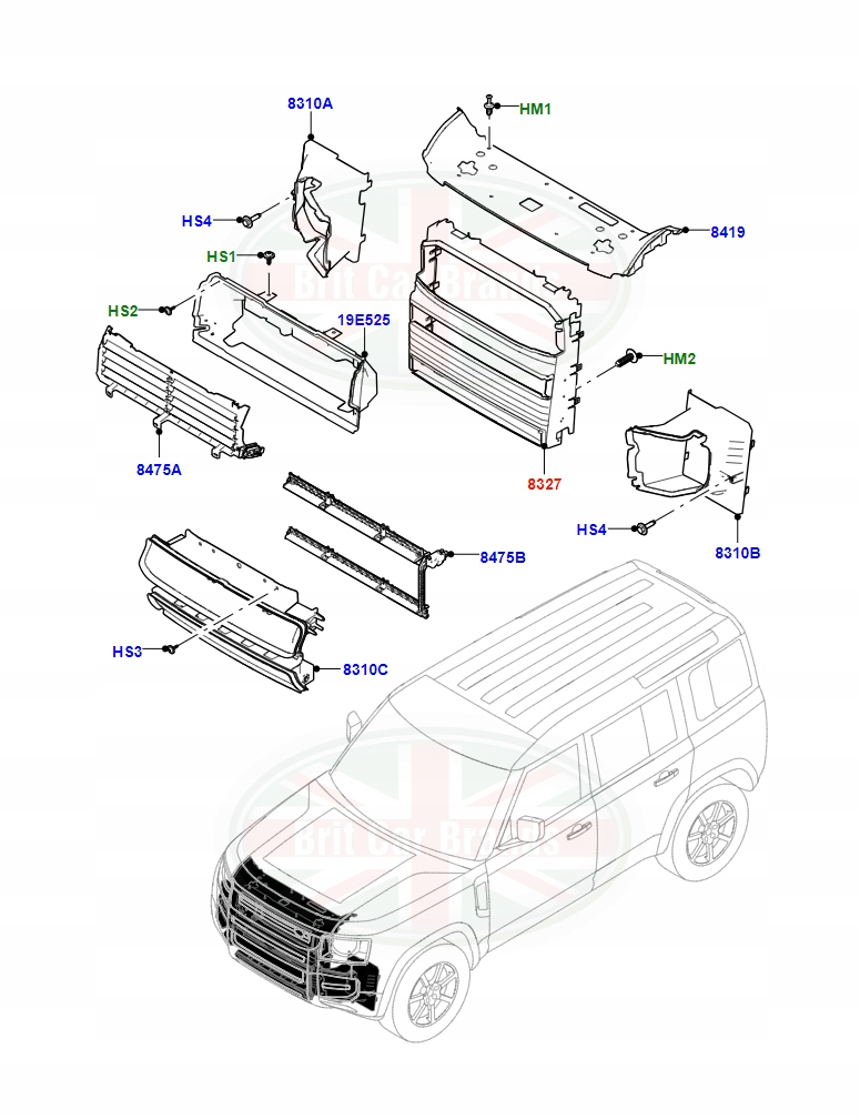 фото №3, Дефлектор воздуховод воздуха land rover defender l663 lr148099