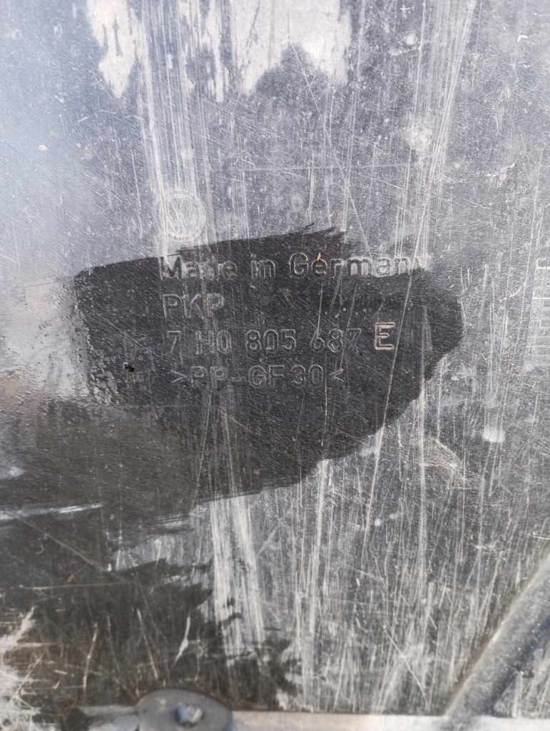 фото №8, Защита плита pod двигатель 7h0805687e vw t5 multivan 2.5 tdi