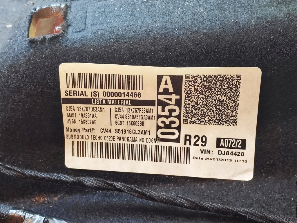 фото №12, Kuga mk2 2.0 tdci стеля панорама люк