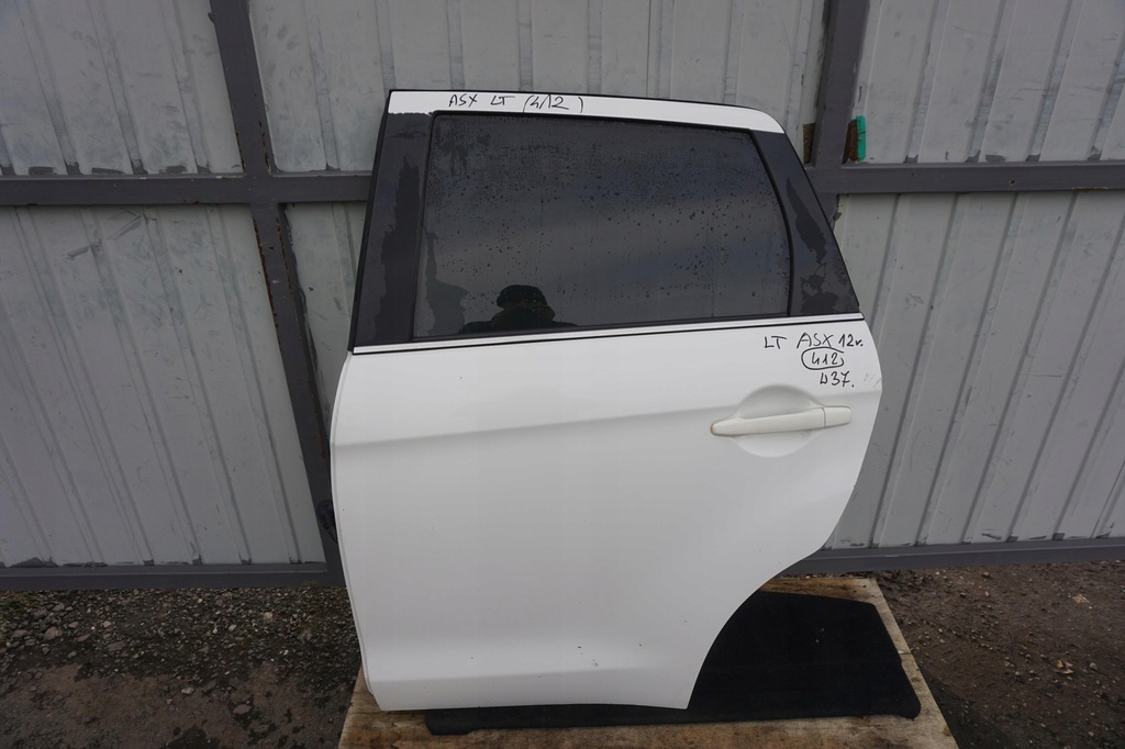 фото №1, Mitsubishi asx двері задні ліва колір w37a білий 2010-2018r скло