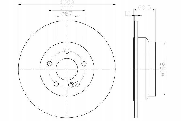фото №1, Textar тормозные диски тормозные 2szt mercedes задняя c218 w21