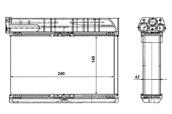Отопитель bmw 316i 90- 54235 nrf Недорого