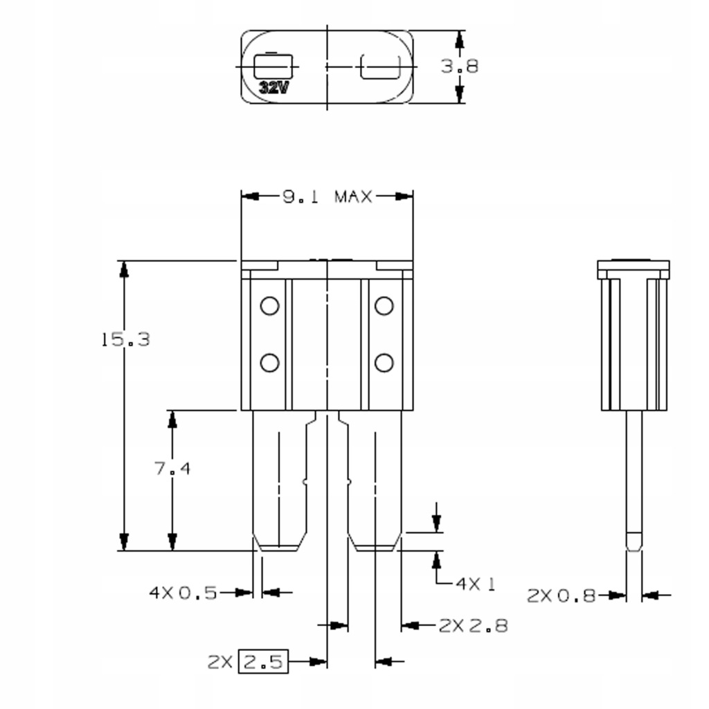 фото №2, Запобіжник micro 2 micro2 płytkowy kia ford mazda