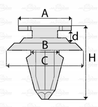 фото №2, 20x кліпса накладки оббивка renault master trafic
