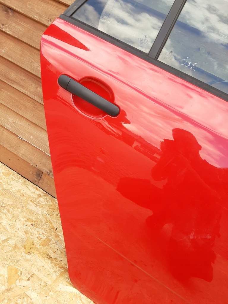 фото №6, Дверь правый задняя задние skoda fabia 2 ii 5j красные