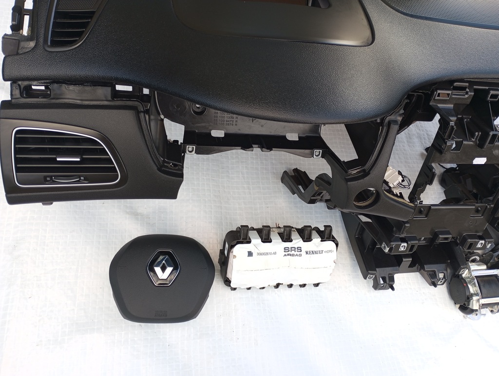 фото №9, Renault talisman head upkonsola приборная панель приборная панель 2 подушка безопасности 4 ремни 2 натяжители