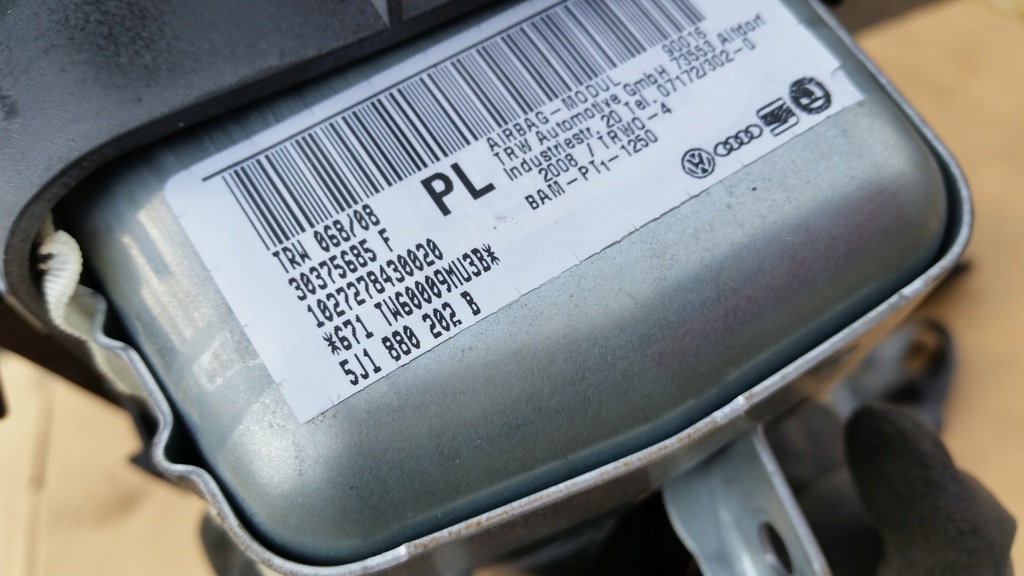 фото №7, Skoda fabia ii подушка безопасности pas комплект