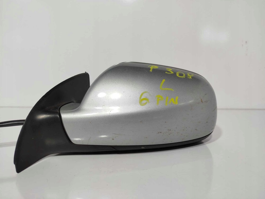 фото №1, Зеркало левая дверь peugeot 307 lift 6 pin