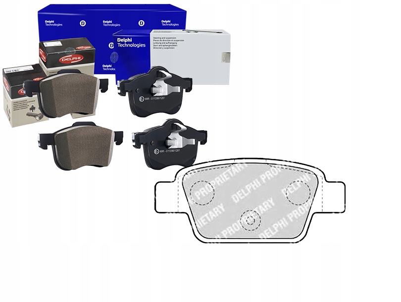 фото №1, Delphi lp1719 набір гальмівних колодок гальмівних, гальма дискові