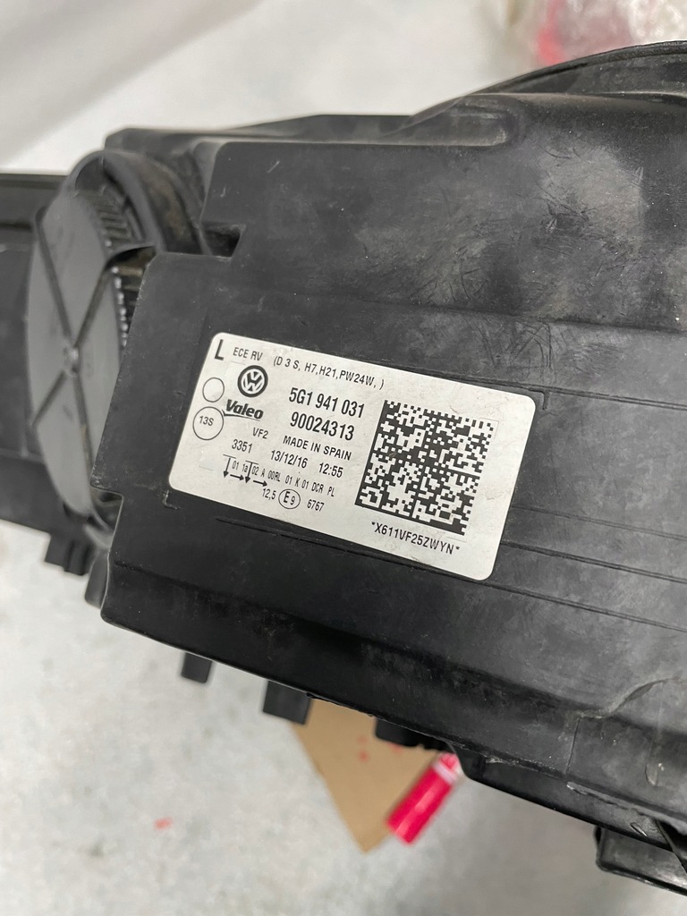 фото №10, Лампа левая передняя vw golf vii ксенон 5g левый перед