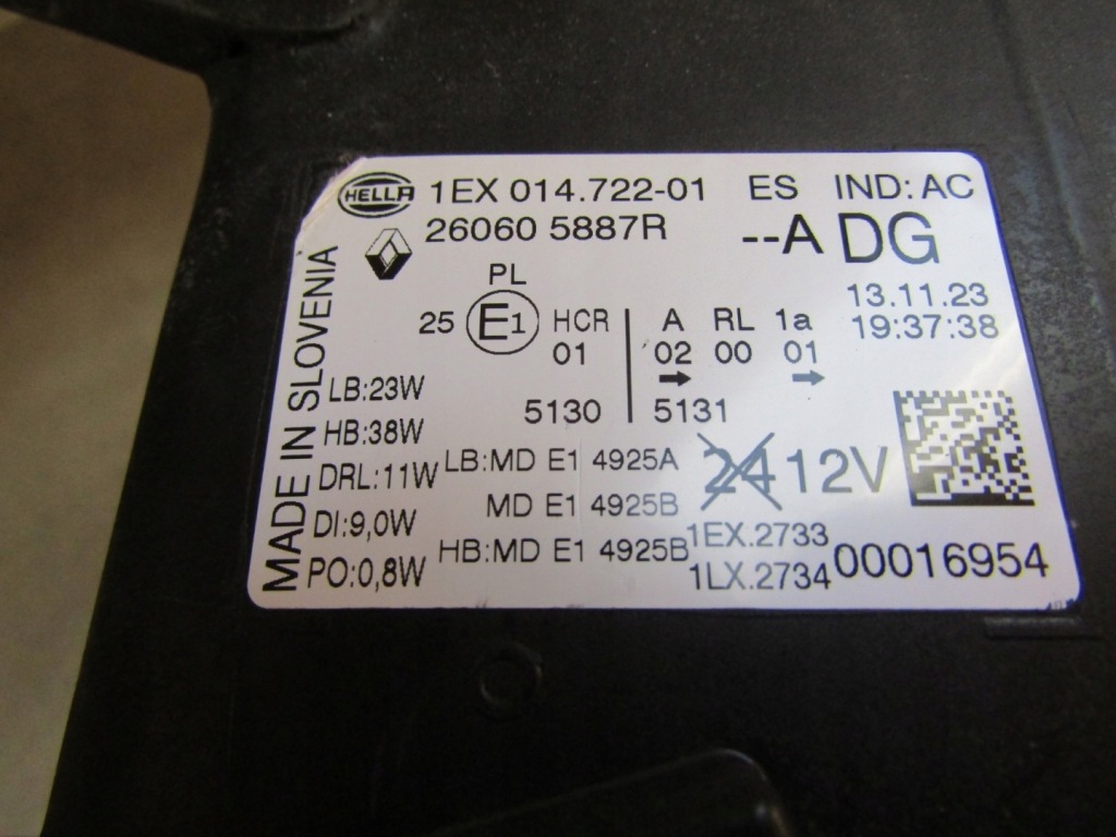 Лампа перед nissan primastar ii nv300 рестайлінг  led 21- lh ліва 260605887r Недорого