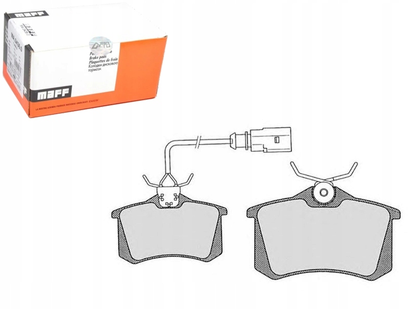 фото №1, Гальмівні колодки гальмівні audi задня з датчик maff