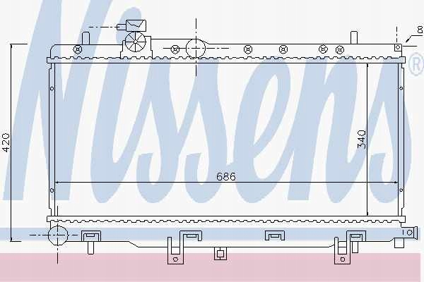 Радіатор двигуна nissens 67708 32007317 Київ