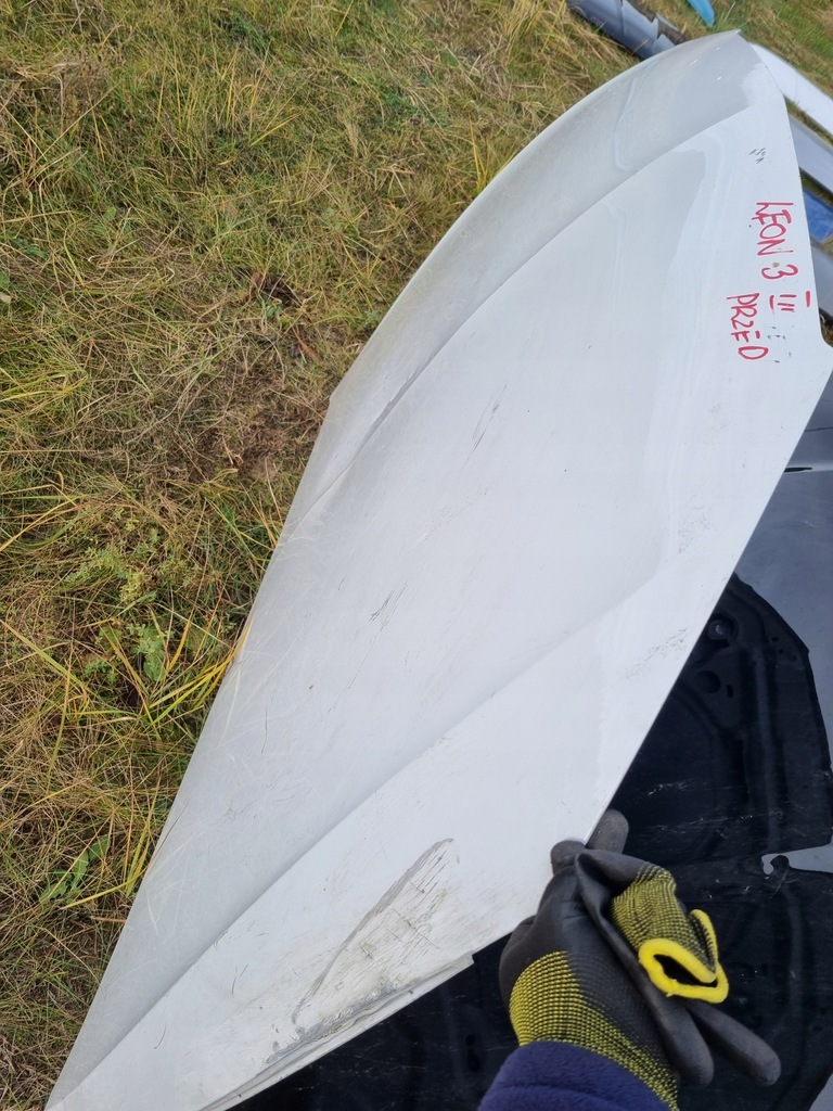 фото №6, Seat leon iii 5f0 капот крышка перед передняя оригинал белый przedlift