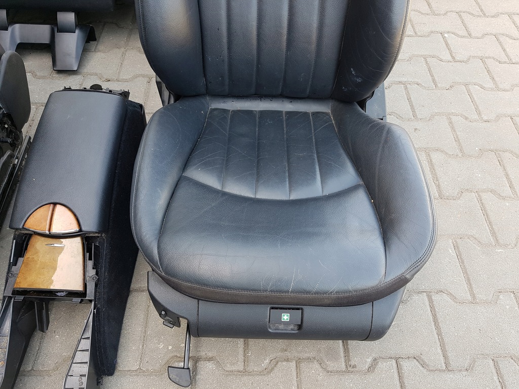 фото №11, Mercedes e klasa w211 lift kombi сиденья кожаный заднее сиденье