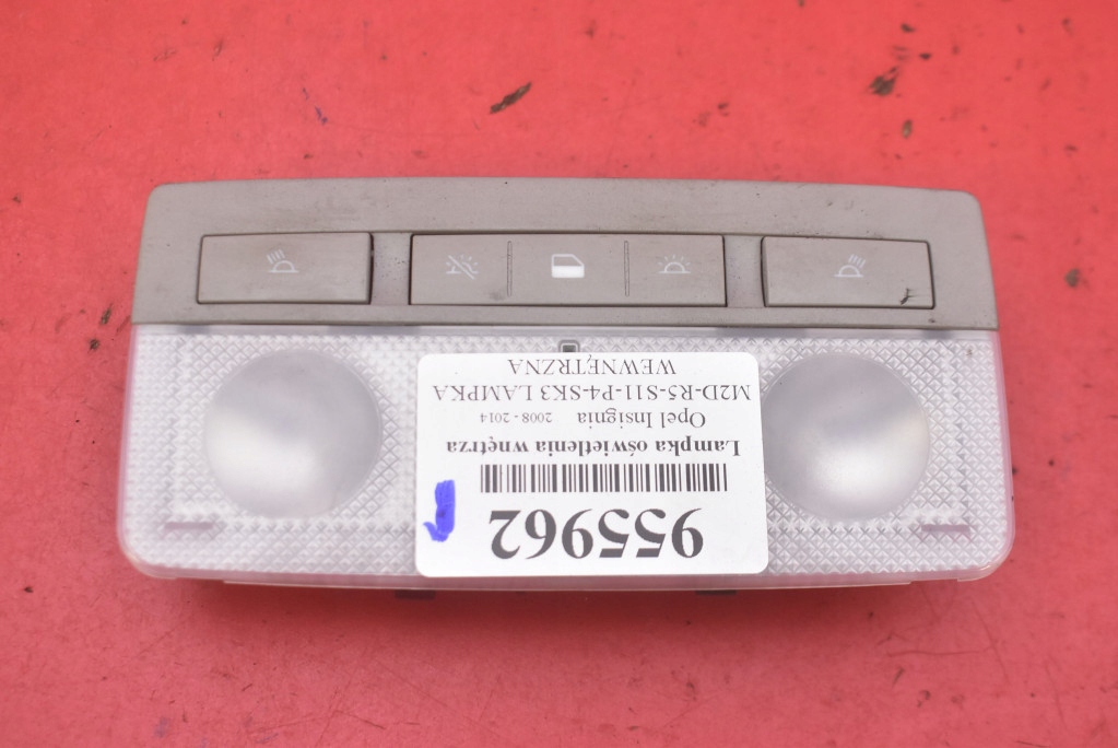 фото №1, Лампа освітлення салону перед 13285100 opel insignia a 08-14