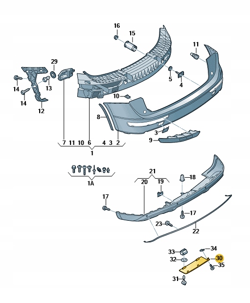 фото №4, Заглушка бампера фаркоп задня audi q5 8r оригінал