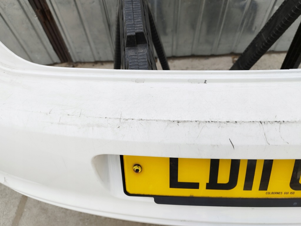 фото №7, Бампер задняя задний 5 дверь hb vw polo 6r v 5 lata 2009-2014 белый