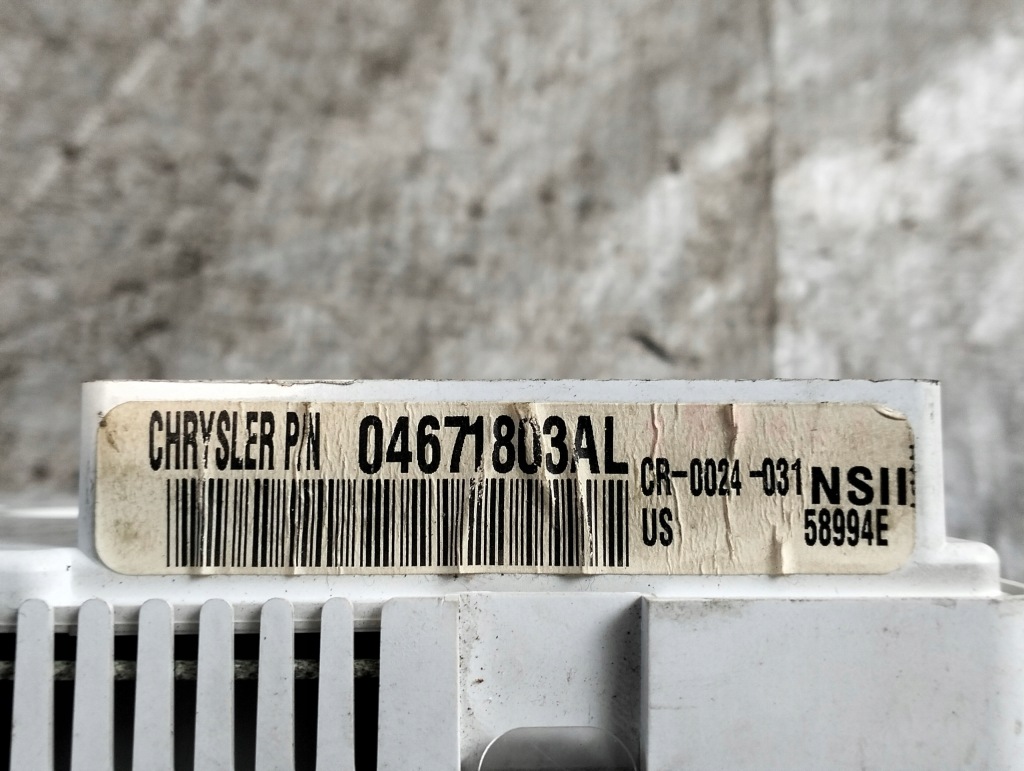 фото №12, Лічильник прилади chrysler pt cruiser 05r 2.4 16v 162kw 04671803al