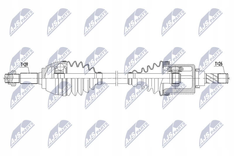 Nty npw-ns-090 wał приводной Оригинал